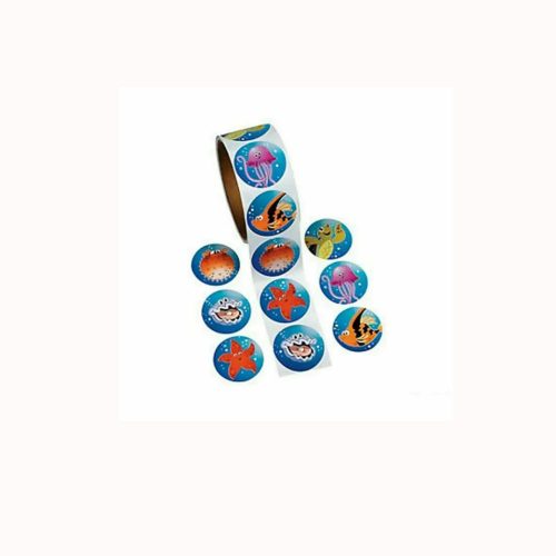 Sea Life Favors Party Sticker